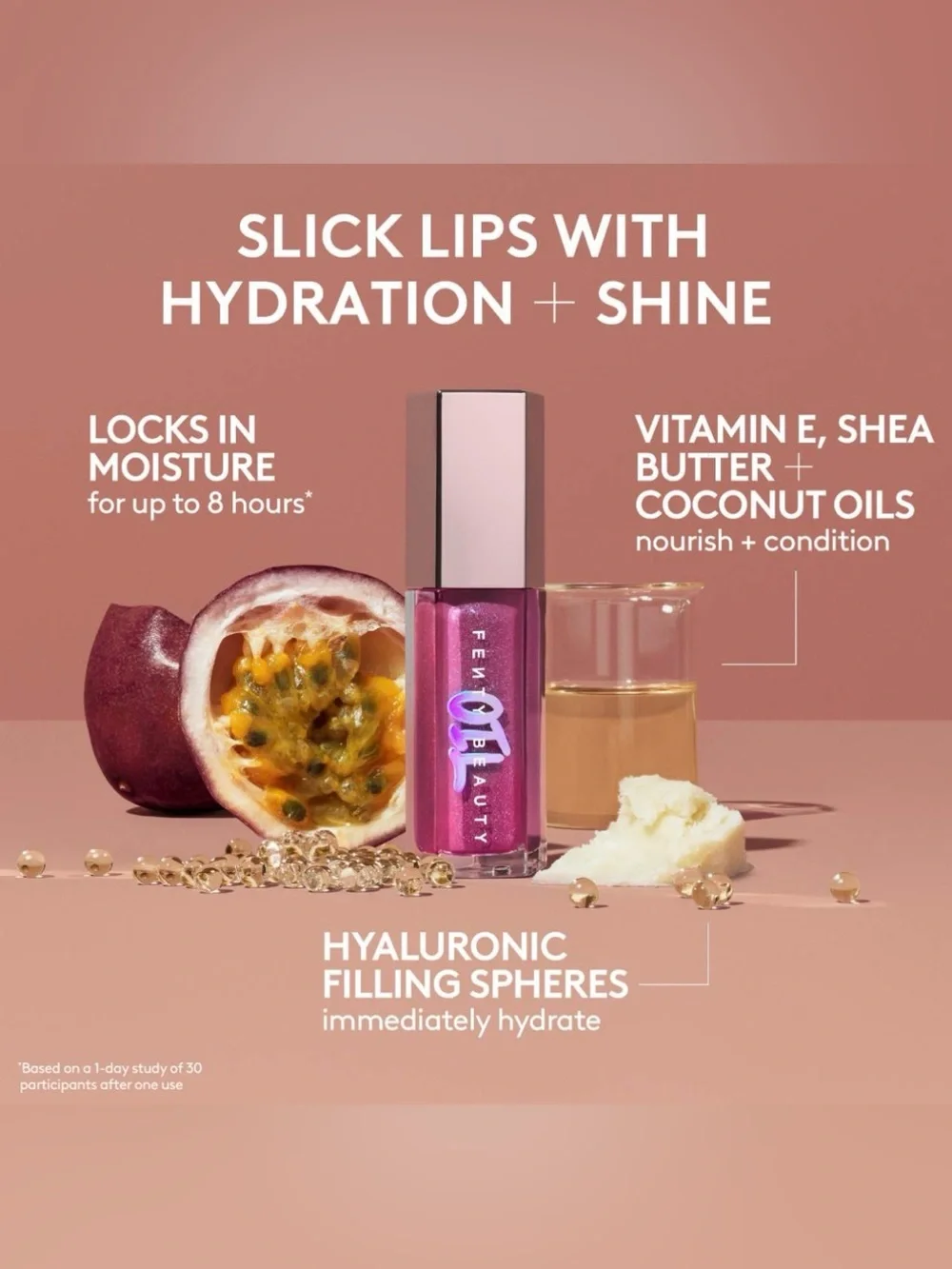 Fenty Beauty Gloss Bomb Oil Lip Oil ’N Gloss Rose Amber 03 Shimmering Rose Brown